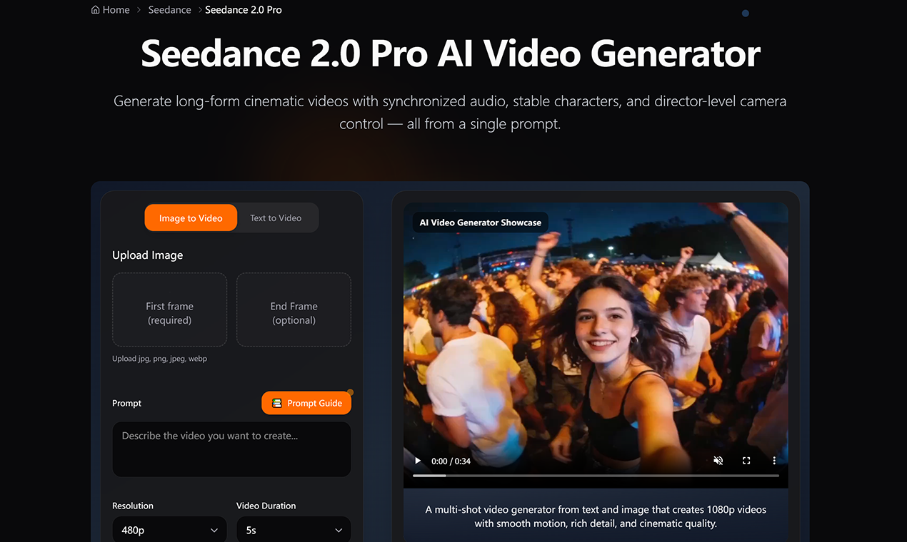 Seedance 2.0 Pro