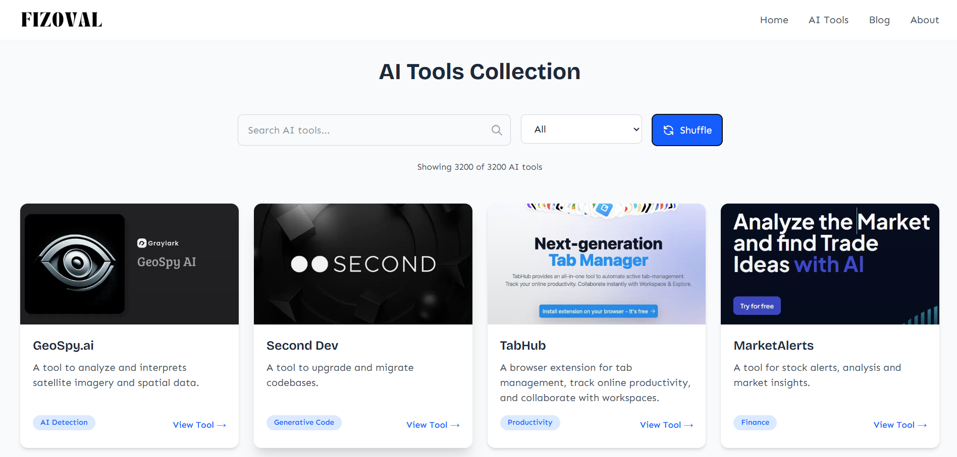 Fizoval || 5000+ Top AI Tools for Everyone